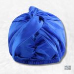 Bonnet Nuit Satin Bleu Électrique