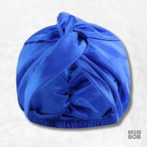 Bonnet Nuit Satin Bleu Électrique