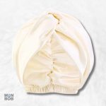 Bonnet de Nuit Satin Crème pour un sommeil paisible