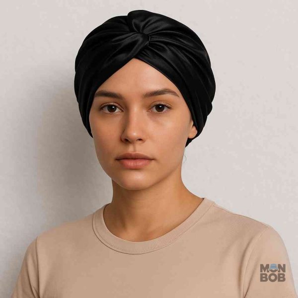 Bonnet en satin pour protéger les cheveux la nuit