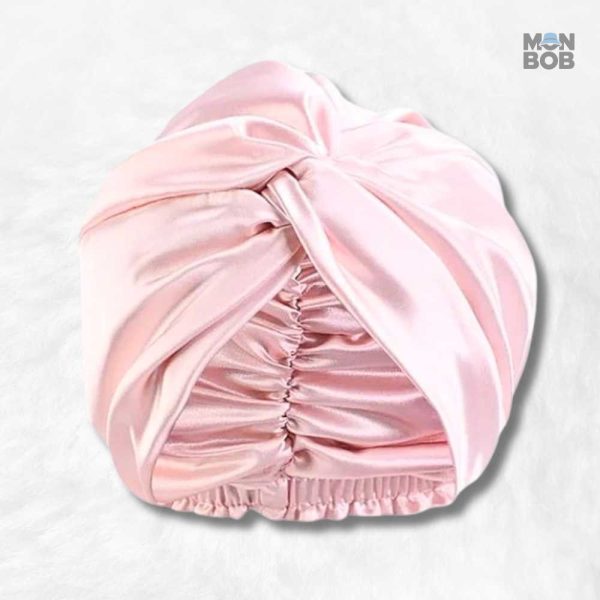 Bonnet de Nuit Satin Rose pour un sommeil paisible