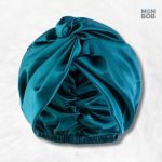 Bonnet de Nuit Satin Turquoise pour un sommeil paisible