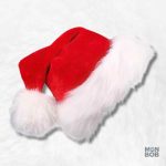 Bonnet de Père Noël traditionnel en rouge et blanc