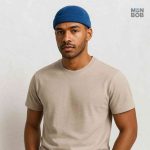 Bonnet bleu en style docker, accessoire mode essentiel