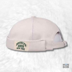 Bonnet Docker Brooklyn blanc pour un style décontracté