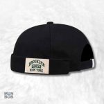 Bonnet Docker Brooklyn noir pour un style décontracté