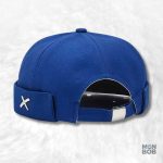 Bonnet Docker coton bleu pour un style décontracté