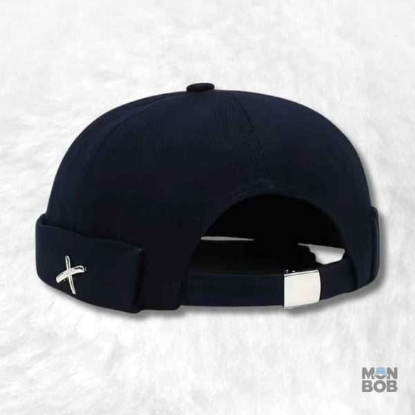 Bonnet Docker en coton marine, accessoire de mode essentiel