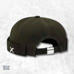 Bonnet Docker en coton vert pour un style décontracté