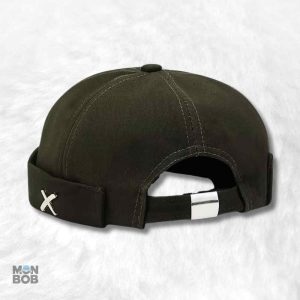 Bonnet Docker en coton vert pour un style décontracté