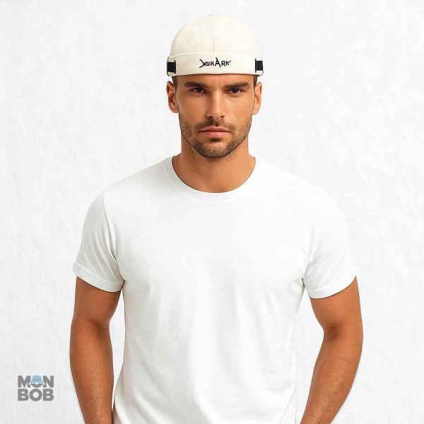 Bonnet Docker beige, accessoire tendance pour les amateurs de mer