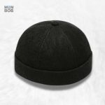 Bonnet Docker Noir en Velours