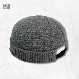 Bonnet Docker Souple gris pour un style décontracté