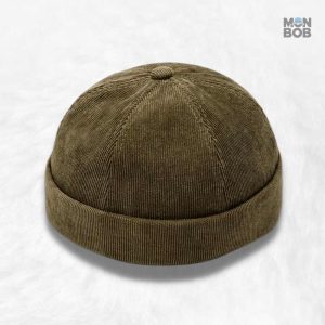 Bonnet Docker Vert en tissu confortable et tendance