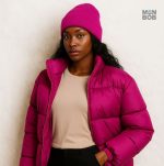 Bonnet Satin Fuchsia Doublé