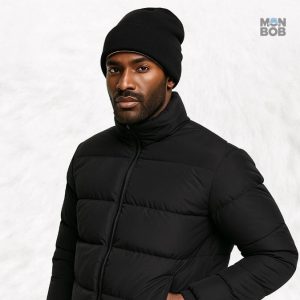 Bonnet Doublé en Satin de couleur noire, accessoire tendance