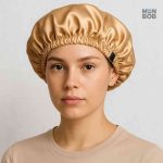Accessoire en Satin doré, idéal pour protéger vos cheveux