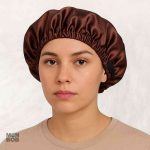 Bonnet satin marron pour un confort optimal