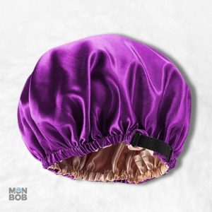 Bonnet Satin Violet Réglable pour un confort optimal