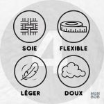 Accessoire en soie pour protéger vos cheveux