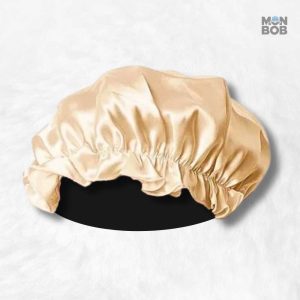 Bonnet en Soie Charlotte Gold élégant et doux