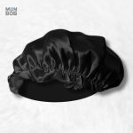 Bonnet en Soie Noir Charlotte, élégant et confortable