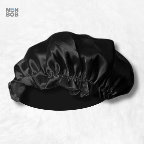 Bonnet en Soie Noir Charlotte, élégant et confortable