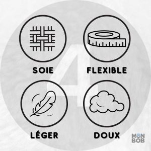 Accessoire en Soie, bonnet noir pour cheveux délicats