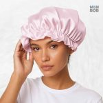 Bonnet en Soie Charlotte, couleur rose tendre
