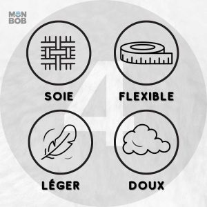 Accessoire de mode : Bonnet en Soie Rouge