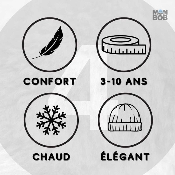 Accessoires pour enfants : bonnet et écharpe beige