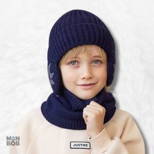 Écharpe bleu pour enfant, confort et style