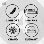 Bonnet gris pour enfant, parfait pour l'hiver et les sorties