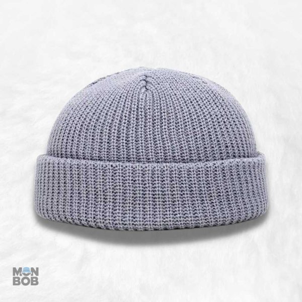 Bonnet gris pour homme, accessoire tendance et chaud