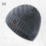 Bonnet luxe pour homme en gris élégant