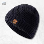 Bonnet luxe noir pour homme, style élégant et moderne