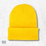 Bonnet jaune pour femme, accessoire tendance et élégant