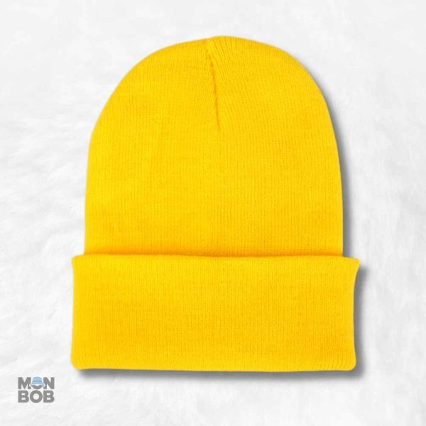 Bonnet jaune pour femme, accessoire tendance et élégant