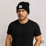 Bonnet avec lampe frontale pour activités en extérieur et randonnée