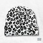 Bonnet Léopard Blanc élégant pour un style tendance