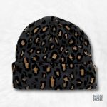 Bonnet Léopard Noir élégant pour un style unique