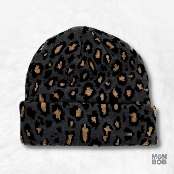 Bonnet Léopard Noir élégant pour un style unique