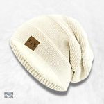 Bonnet long crème élégant pour un style hivernal tendance