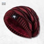Bonnet long femme rouge élégant pour l'hiver