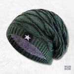 Bonnet long femme vert pour une touche d'élégance et de confort