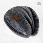 Bonnet long gris élégant pour un style moderne