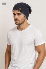 Bonnet gris foncé, design long pour un style moderne