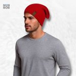 Bonnet rouge pour homme, style décontracté et moderne