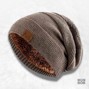 Bonnet long marron élégant pour un style décontracté