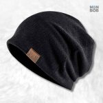 Bonnet long tombant femme noir élégant et stylé